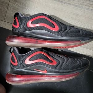 Nike Black and Red Air Max Sneakers